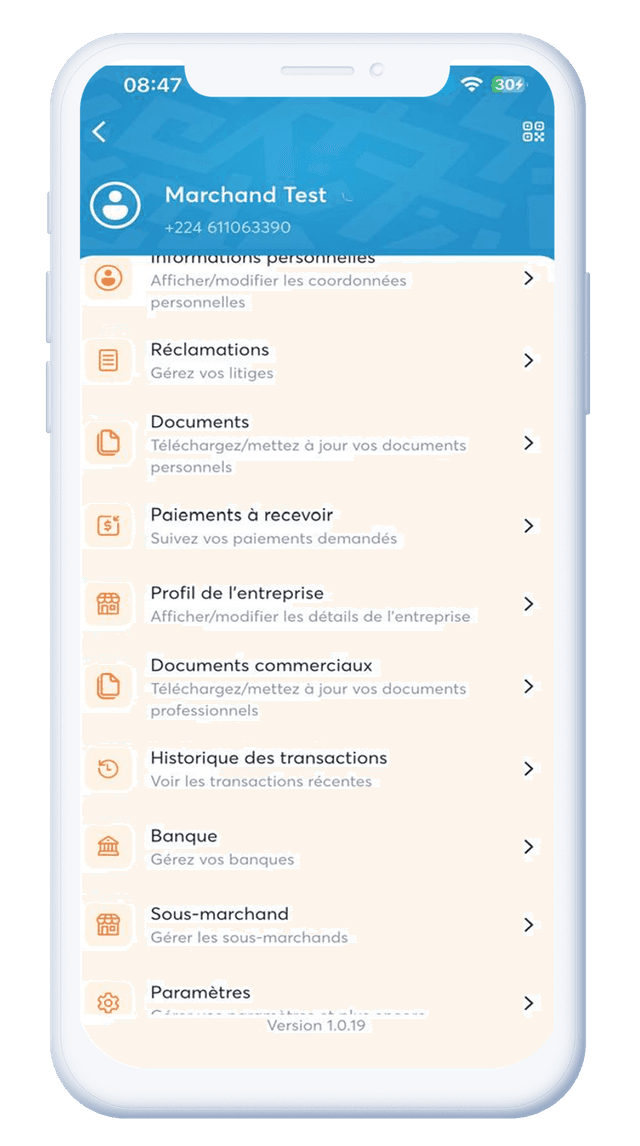 Application Marchand Soutra - vue 2